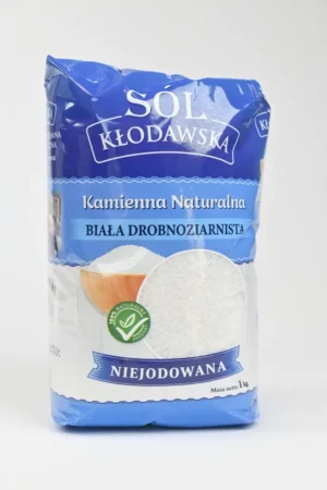 Sól kłodawska biała drobnoziarnista niejodowana 1kg